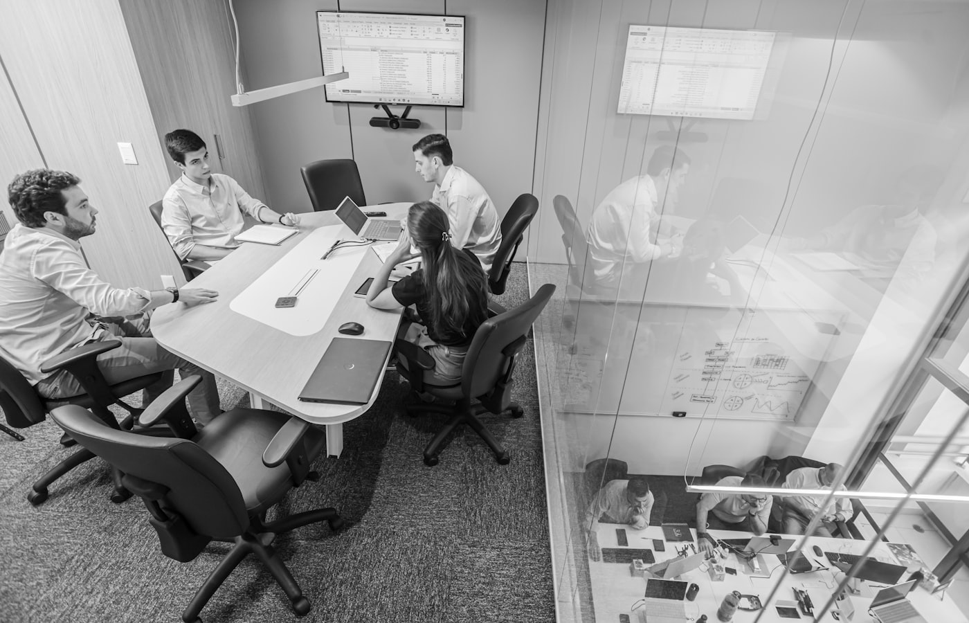 Workflow team reviewing escalations